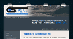 Desktop Screenshot of customsignsinc.com